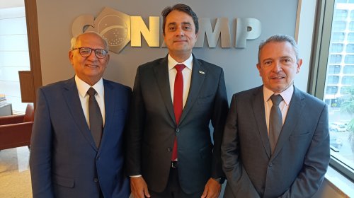 Presidente da CONAMP recebe visita institucional do presidente da Associação Brasileira de Advogados